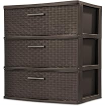 Amazon.com: SCULPY Wide Weave Tower Espresso,4 Drawer : Home
